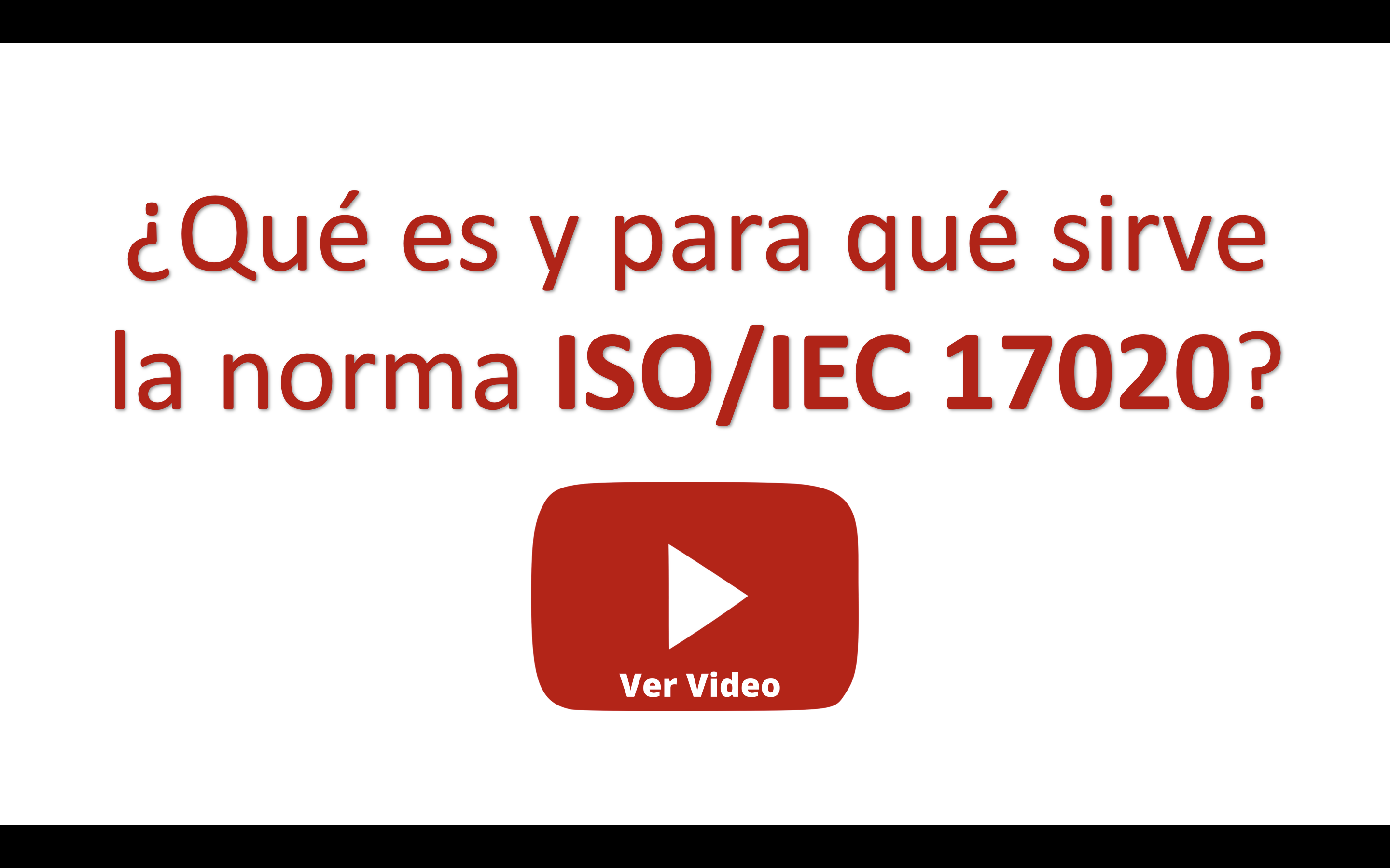 Que es y para que sirve la norma ISO IEC 17020