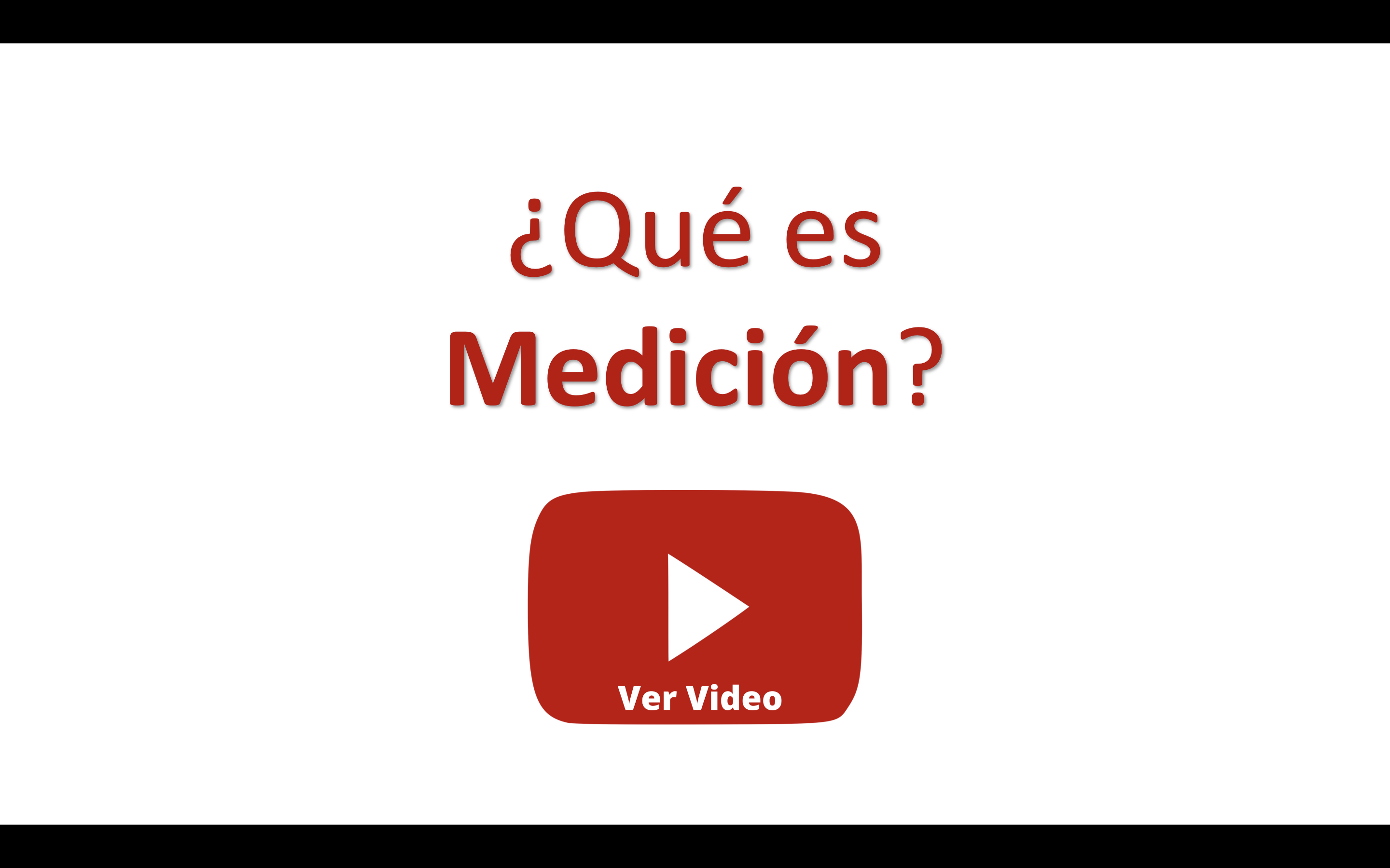 Qué es medición